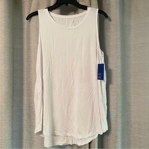 Apt 9 white women’s tank top size L NWT